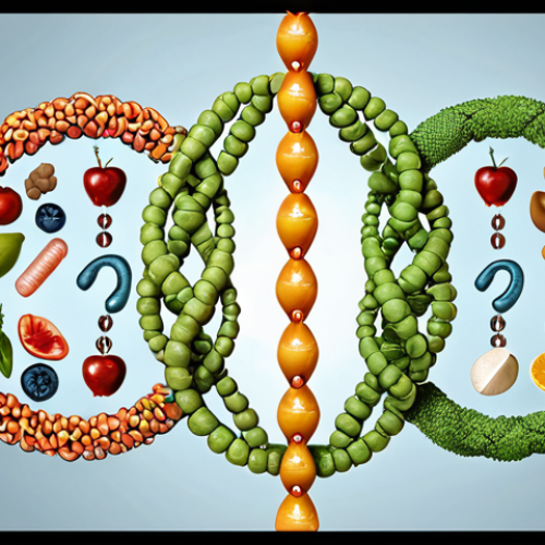 Home 4 Personalized medicine: DNA strand interwoven with healthy lifestyle icons, emphasizing tailored diet and exercise plans based on genetic predispositions.