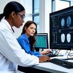 **

"A diverse group of scientists collaborating in a modern laboratory setting, analyzing genetic data on computer screens, fully clothed, appropriate attire, safe for work, perfect anatomy, natural proportions, professional environment, high quality, modest dress, family-friendly."

**